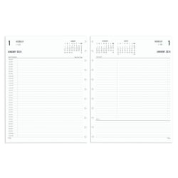 TUL® Discbound Daily Planner Refill Pages, Half-Hourly Appointment Times, Letter Size, January To December 2024