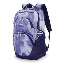 High Sierra Swoop Laptop Backpack With 17" Laptop Pocket, Purple Marble
