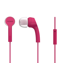 KOSS KEB9i Earbuds With Microphone And In-Line Remote, Pink, 192584.101