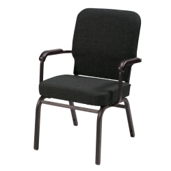 KFI Studios Big And Tall Stacking Chair, Black