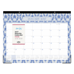 2027 Baritza Monthly Desk Pad Calendar 22x17