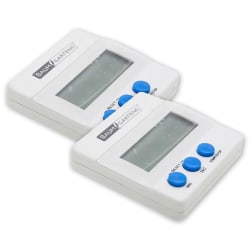 Baumgartens Digital Timers, White, Pack Of 2 Timers