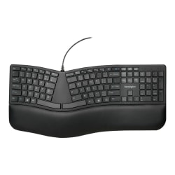 Kensington Pro Fit Ergo Wired Keyboard - Keyboard - USB - US - black