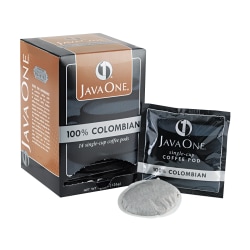 Java One® Single-Serve Coffee Pods, Colombian Supremo, Carton Of 14