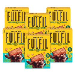 FULFIL Chocolate Salted Caramel Flavor Vitamin & Protein Standard Bars, 1.41 Oz, Total Qty 24