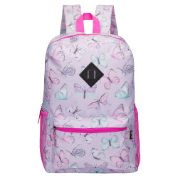 Quest 4-Piece Backpack Combo, Purple Butterfly