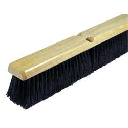 Wilen Black Tampico Push Broom, 24", Pack Of 12