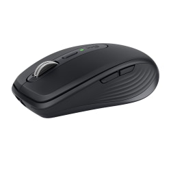 Logitech MX Anywhere 3 Compact Performance Mouse, Wireless, Comfort, Fast Scrolling, Any Surface, Portable, 4000DPI, Customizable Buttons, USB-C, Bluetooth - Black