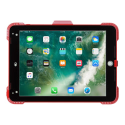 Targus SafePORT Healthcare - Protective case for tablet - rugged - polycarbonate, thermoplastic polyurethane (TPU) - red - 9.7" - for Apple 9.7-inch iPad (5th generation, 6th generation); 9.7-inch iPad Pro; iPad Air 2