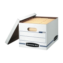Bankers Box® Stor/File™ Standard-Duty Storage File Boxes With Lift-Off Lids, Letter/Legal Size, Case Of 6