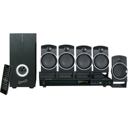 Supersonic SC-37HT 5.1 Home Theater System - 25 W RMS - DVD Player - CD-RW, DVD-R - DVD Video, VCD, SVCD - USB