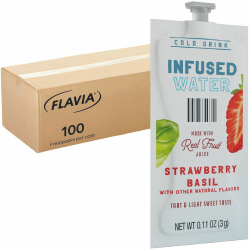 Flavia Strawberry Basil Infused Water Freshpack - Strawberry Basil - 100 / Carton