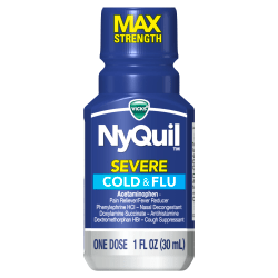 NyQuil Severe Multi-Symptom Liquid, 1 Oz