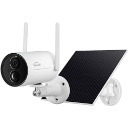 Gyration® Cyberview 3010 3 Megapixel Indoor/Outdoor Smart WiFi Bullet Camera With Solar Panel