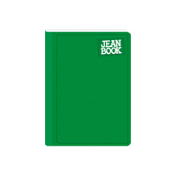 Norma Notebook, Jean, 100 Sheets, College-Ruled, 7-1/2" x 9-3/4", Green, Total Qty 1