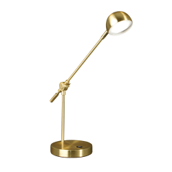 OttLite® Direct LED Desk Lamp, 18"H, Brass