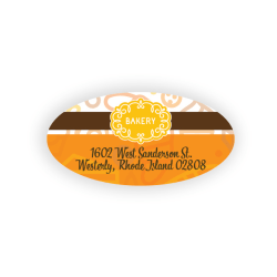 Custom Full-Color Printed Labels And Stickers, Oval, 3/4" x 1-1/2", Box Of 125 Labels