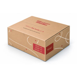 Office Depot® Brand Corrugated Shipping Box, Kraft, 12"L x 9"W x 6"H, Total Qty 1