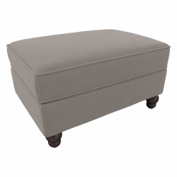 Bush® Furniture Coventry Storage Ottoman, Beige Herringbone, Standard Delivery