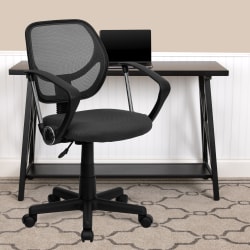 Flash Furniture Mesh Low-Back Swivel Task Chair, Gray/Black