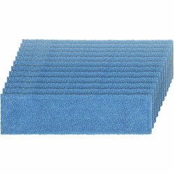 Rubbermaid® Commercial Adaptable Flat-Mop Microfiber Pad, 19-1/2" x 5-1/2", Blue, 12 Pads per Carton