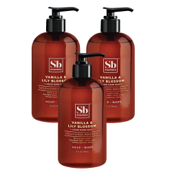 Soapbox Hand Soap, Vanilla And Lily Blossom, 12 Oz, Box Of 3 Bottles