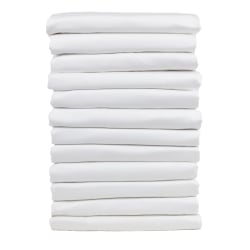 1888 Mills Suite Touch Full XL Pleated Bed Skirts, 54" x 80" x 16", White, Pack Of 72 Skirts