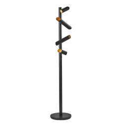 Adesso® Tyler 4-Light LED Floor Lamp, 72"H, Black