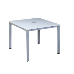 Boss Office Products Simple System Square Conference Table, 29-1/2"H x 36"W x 36"D, White