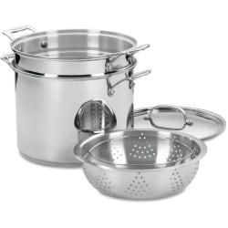 Cuisinart Chef's Classic Stainless Steel 12-Quart Pasta Steamer Set, Steel, Total Qty 1