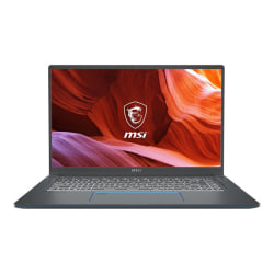 MSI Prestige 15 A10SC-010 Gaming Laptop, 15.6" Screen, Intel® Core™ i7, 32GB Memory, 1TB Solid State Drive, Gray/Blue, Windows® 10 Pro, NVIDIA GeForce GTX 1650 Max-Q