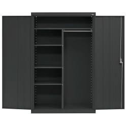 Sandusky Elite Series 46"W Heavy-Duty Assembled Combination Storage Cabinet, Black