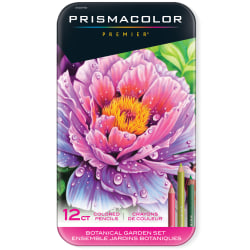 Prismacolor Premier Colored Pencil Set, 0.7 mm, Soft Core, Botanical Garden, Set Of 12 Pencils