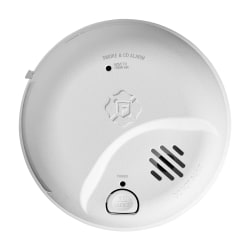 First Alert® SMICO100-AC Interconnect Hardwire 2-in-1 Smoke and CO Alarm with Battery Backup, Ionization, White