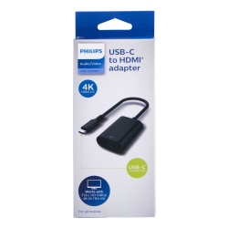 Philips USB-C-To-HDMI Adapter, Black, SWU7114A/27