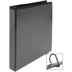 Business Source Basic View 3-Ring Binder, 2" D-Rings, Black