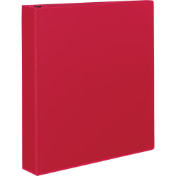 Avery® Durable 3-Ring Binder With EZ-Turn™ Rings, 1 1/2" D-Rings, 45% Recycled, Red