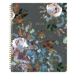 2024 Blue Sky™ Kelly Ventura Midnight Garden Weekly/Monthly Planning Calendar, 8-1/2" x 11", Multicolor, January to December 2024, 140944