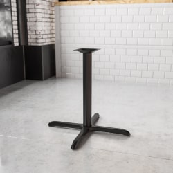 Flash Furniture Restaurant Table X-Base With 3''-Diameter Table-Height Column, 28-1/2"H x 30"W x 30"D, Black