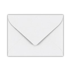 LUX Mini Envelopes, #17, Gummed Seal, Bright White, Pack Of 50