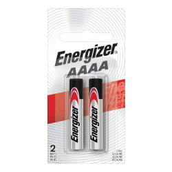 Energizer® Max® AAAA Alkaline Batteries, Pack Of 2