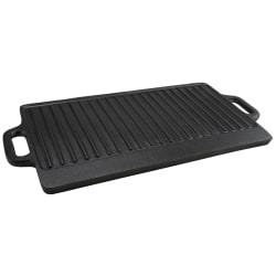 Gibson Home General Store Addlestone Reversible Griddle, 17", Black