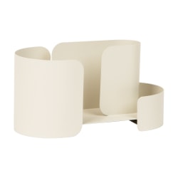 Mind Reader Adhesive Wall-Mounted Organizer Shelf, 5-1/2"H x 4-3/4"W x 10-3/4"D, Tan