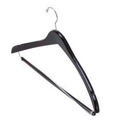 Polypak Industries AG Wooden Hangers, Men's, Mahogany, Case of 100 Hangers