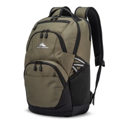 High Sierra Swoop Laptop Backpack With 17" Laptop Pocket, Olive
