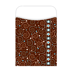 Barker Creek Peel & Stick Library Pockets, 3 1/2" x 5 1/8", Hot To Dot, Pack Of 30