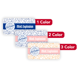 Custom 1, 2 Or 3 Color Printed Labels/Stickers, Rectangle, 7/8" x 1-3/4", Box Of 250