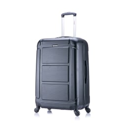 InUSA Pilot ABS Hardside Spinner Suitcase, 29-3/8"H x 18-3/4"W x 11-7/16"D, Black