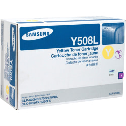 Samsung CLT-Y508L High Yield Toner Cartridge, Yellow