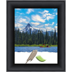 Amanti Art Wood Picture Frame, Opening Size 11" x 14", 14" x 17", Nero Black